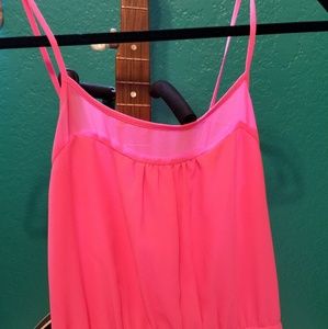 Floor length Hot Pink Dress